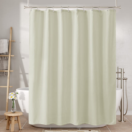 Shower Curtain Liner 2 in 1, 120G Fabric Waterproof