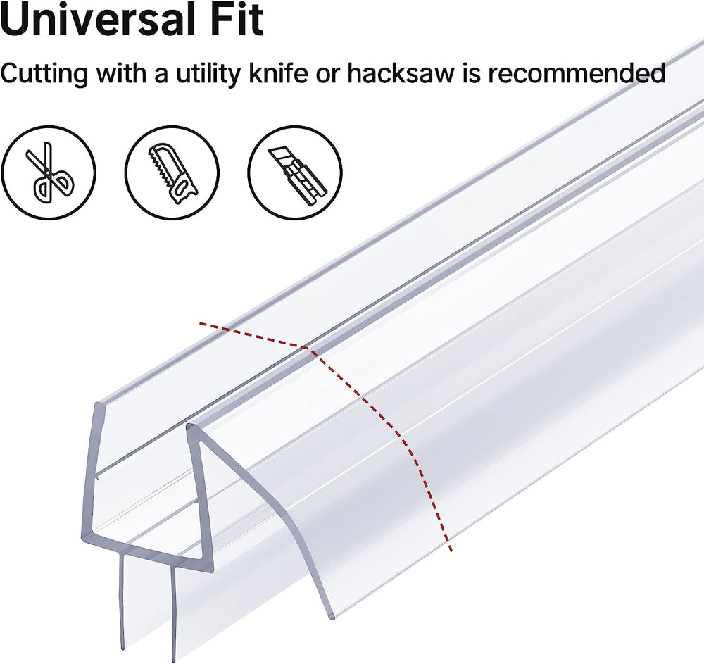 Shower Door Seals for 3/8 Inch