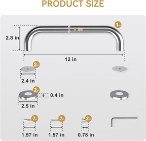Shower Grab Bars Brushed Nickel