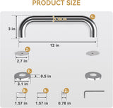 Shower Grab Bars Brushed Nickel