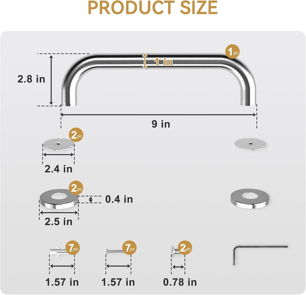 Handicap Shower Grab Bars for Senior Anti Slip