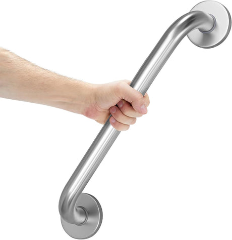 Stainless Steel Shower Grab Bars, Brushed Nickel