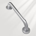 Stainless Steel Shower Grab Bar in nickel shown as the main product view.