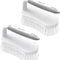 Two white cleaning brushes with handles on a white background, branded 'Amazer'.