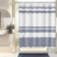 Stripe Design Shower Curtain with Rings
