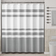 Stripe Design Shower Curtain with Rings