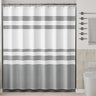 Stripe Design Shower Curtain with Rings