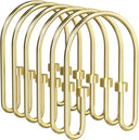 Gold metal candelabra on a white background