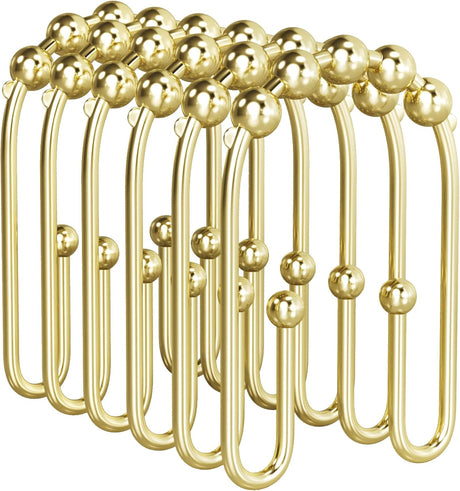 U-Shaped Double Shower Curtain Hooks