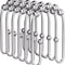 U-Shaped Double Shower Curtain Hooks