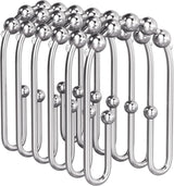 U-Shaped Double Shower Curtain Hooks