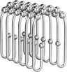 U-Shaped Double Shower Curtain Hooks