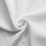 Waffle Fabric Shower Curtain