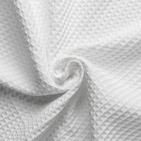 Waffle Fabric Shower Curtain