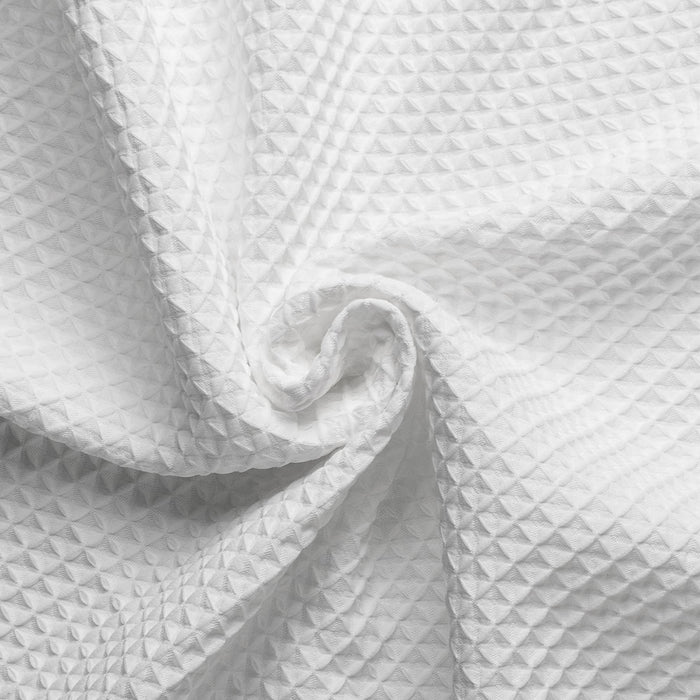 Waffle Fabric Shower Curtain