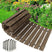 AmazerBath curved wooden garden pathway in Brown, main variant image showing product color, finish, and design details.
