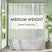 AmazerBath Medium Weight PEVA Shower Curtain Liner, 5G Waterproof & Weighted in Frosted, main product image.