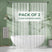 2-Pack Lightweight PEVA Shower Curtain Liners in clear, 72"W x 96"L shown as the main product view.