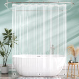 AmazerBath Lightweight PEVA Shower Curtain Liner, 3G Waterproof & Weighted in Clear, main product image.