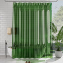 AmazerBath Lightweight PEVA Shower Curtain Liner, 3G Waterproof & Weighted in Green, main product image.