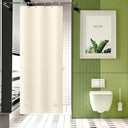 AmazerBath Heavy Duty PEVA Shower Curtain Liner, 8G Waterproof & Weighted in Beige, main product image.