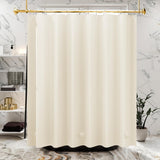AmazerBath Heavy Duty PEVA Shower Curtain Liner, 8G Waterproof & Weighted in Beige, main product image.