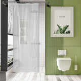 AmazerBath Heavy Duty PEVA Shower Curtain Liner, 8G Waterproof & Weighted in Clear, main product image.