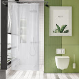 AmazerBath Heavy Duty PEVA Shower Curtain Liner, 8G Waterproof & Weighted in Clear, main product image.