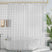 AmazerBath Heavy Duty PEVA Shower Curtain Liner, 8G Waterproof & Weighted in Clear, main product image.