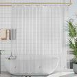 AmazerBath Heavy Duty PEVA Shower Curtain Liner, 8G Waterproof & Weighted in Clear, main product image.