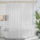 AmazerBath Heavy Duty PEVA Shower Curtain Liner, 8G Waterproof & Weighted in Clear, main product image.