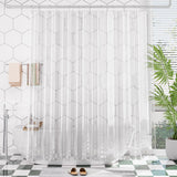 AmazerBath Heavy Duty PEVA Shower Curtain Liner, 8G Waterproof & Weighted in Clear, main product image.