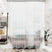 AmazerBath Heavy Duty PEVA Shower Curtain Liner, 8G Waterproof & Weighted in Frosted, main product image.