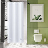 AmazerBath Heavy Duty PEVA Shower Curtain Liner, 8G Waterproof & Weighted in White, main product image.
