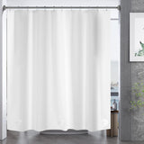 AmazerBath Heavy Duty PEVA Shower Curtain Liner, 8G Waterproof & Weighted in White, main product image.