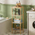 AmazerBath Natural 4-tier bamboo standing storage shelf.