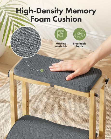 Cleaning and care instructions for the Bamboo Under-Desk Footrest with Rocking Support.