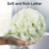 Dense, soft mesh on the Bath Sponge Shower Loofahs, Set of 3 creating a rich lather.