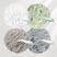 AmazerBath Colorful Bath Loofah Sponges, Set of 4 in Clear Brown, main product image showing the selected variant.