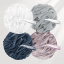 AmazerBath Colorful Bath Loofah Sponges, Set of 4 in Pink, main product image showing the selected variant.