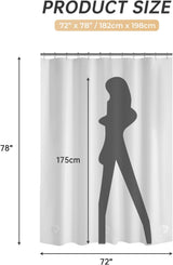 AmazerBath heavy duty 8G PEVA shower curtain liner in White, 72"W x 78"L, shown as a waterproof weighted liner.