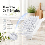 AmazerBath Kitchen Scrub Brush Set with Straw Brushes, 4-Piece in Black-Grey, product detail image.