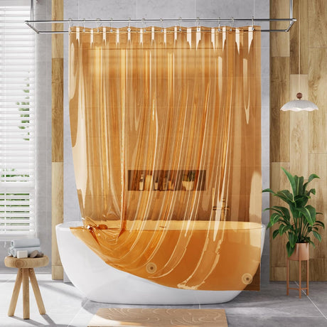 AmazerBath Amber lightweight PEVA shower curtain liner