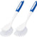 AmazerBath Blue-Blue long-handle kitchen dish brushes, set of two, displayed together on a white background.