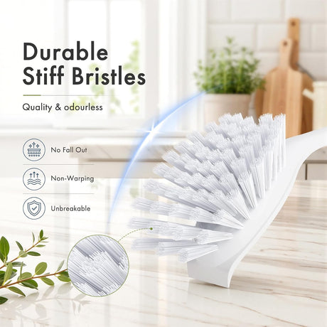 AmazerBath Black-Black long-handle kitchen dish brushes, product gallery image showing design details and features.