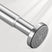 AmazerBath silver segmented spring tension shower curtain rod installed in a bathroom for secure, tool-free support.