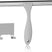 AmazerBath grey shower squeegee with clear handle and matching adhesive hook.