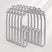 AmazerBath U-Shaped Double Shower Curtain Hooks with Rollers, Set of 12, product image showing design and key features.