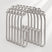 AmazerBath U-Shaped Double Shower Curtain Hooks with Rollers, Set of 12, product image showing design and key features.