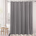 AmazerBath Waffle Shower Curtain, 240 GSM Hotel Style in Grey, shown as the main product image for bathroom use.